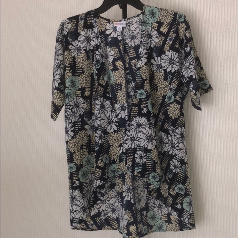 LuLaRoe Womens Floral Print Kimono size 3